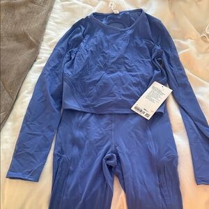 lululemon athletica Blue Long Sleeve Set